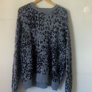 Allsaints Wildcat Crew Sweater, Size L, Color Grey.